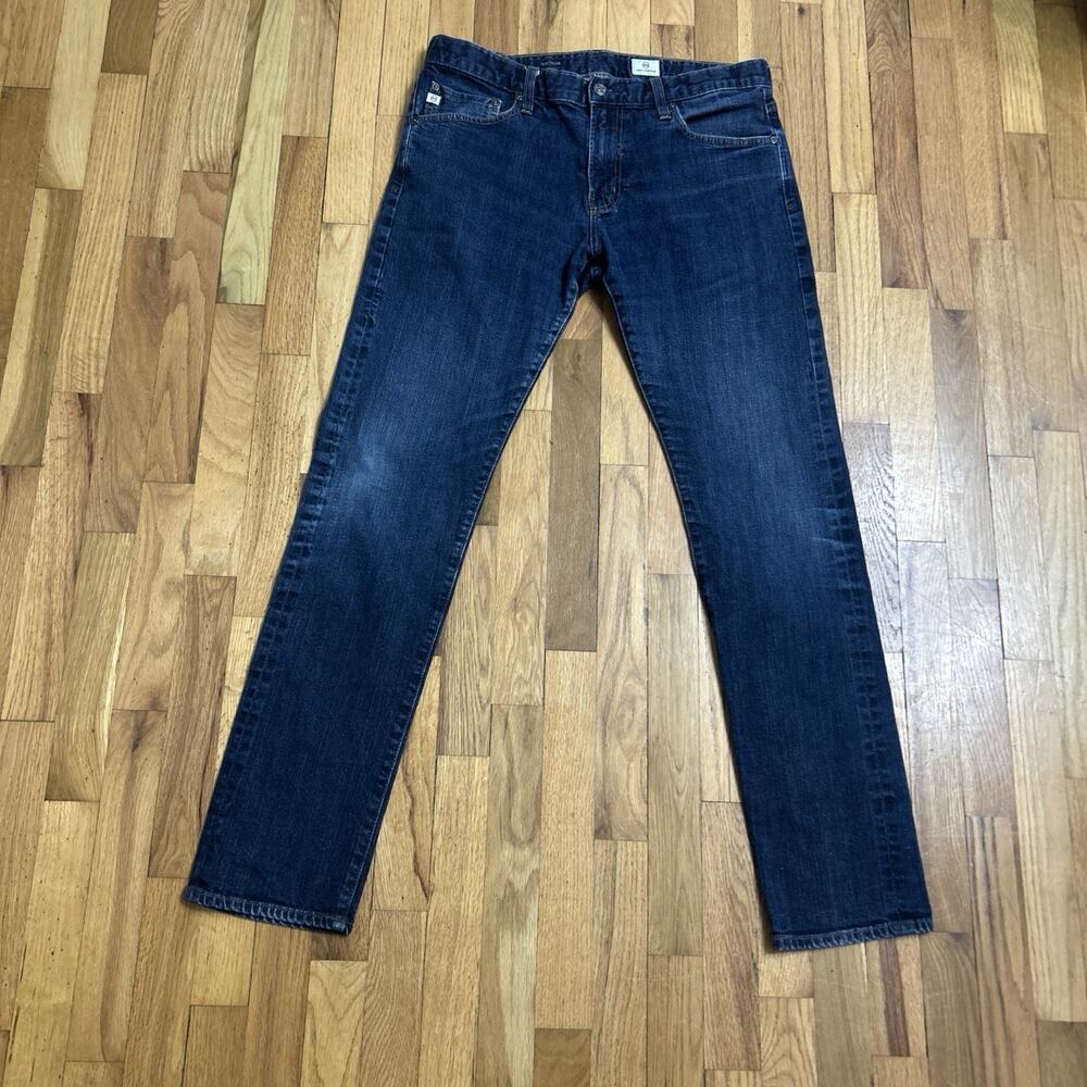AG Adriano Goldschmied Tellis Modern Slim Jeans 32x32 Stretch Denim Dark Wash